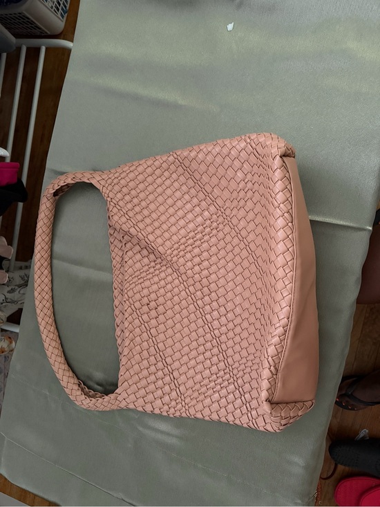 Anthropologie Handbags - Woven Shoulder Hobo Bag - Pink